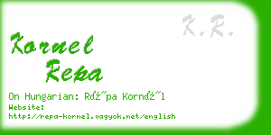 kornel repa business card